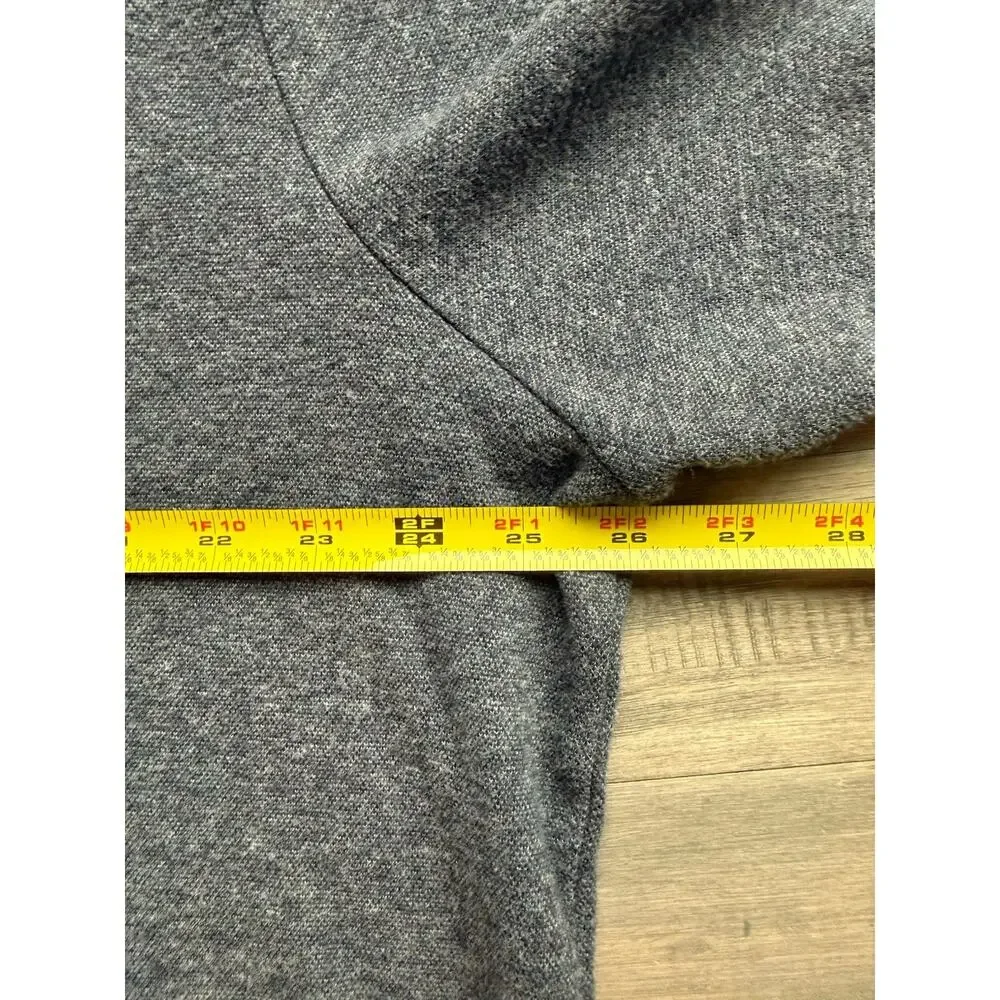 Polo Ralph Lauren Sweater Mens 2XL Gray Cotton Quarter Zip Mock Neck Estate Rib